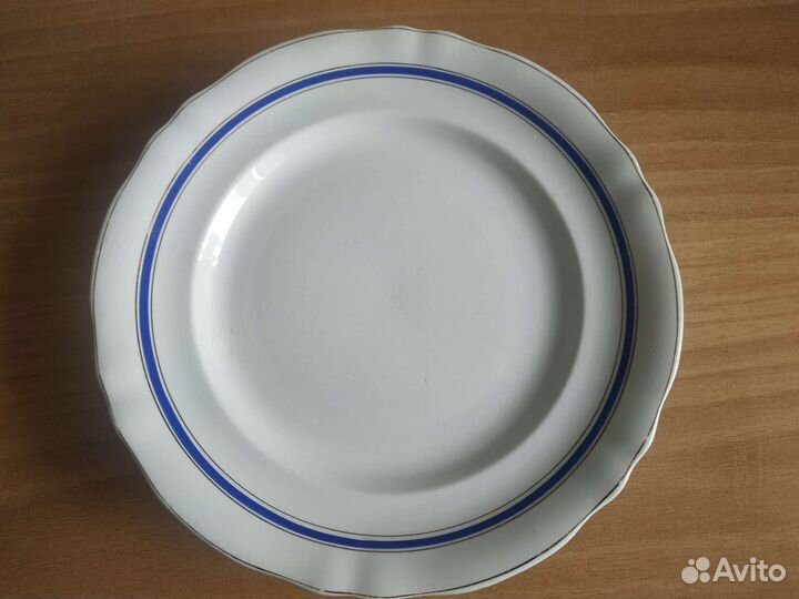 Тарелки фаянс 8 шт. зик Конаково СССР 1950гг