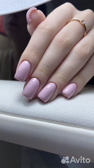 Маникюр однотонный