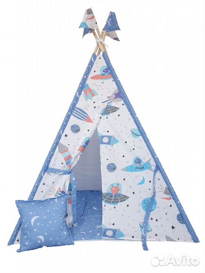Детский игровой комплекс вигвам домик шалаш палатк