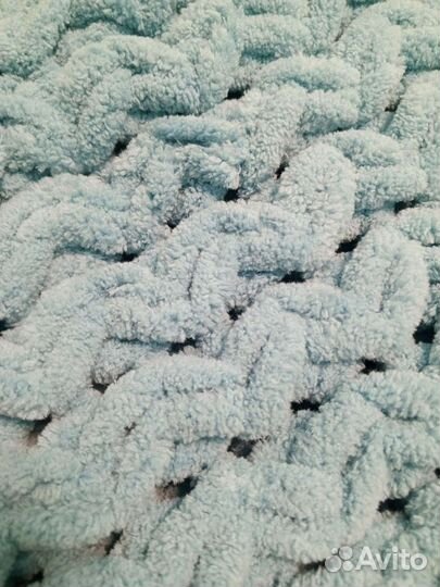 Плед пушистый из alize puffy