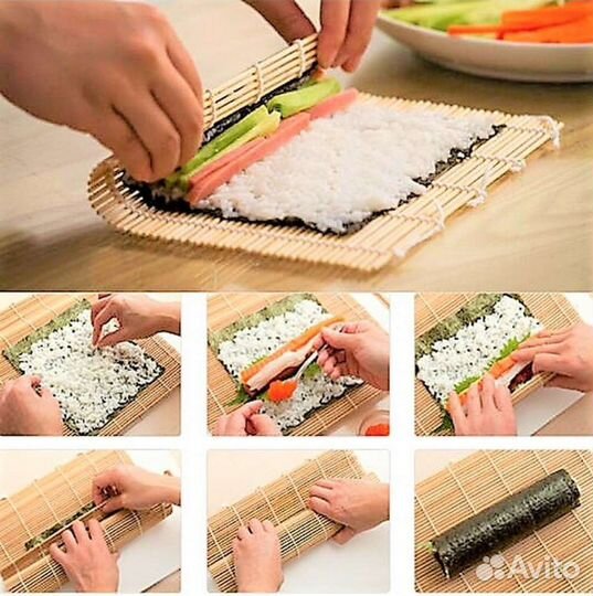Бамбуковый коврик/ циновка / макису для роллов