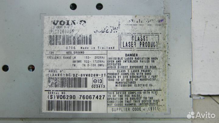 Магнитола Вольво XC90 1 C