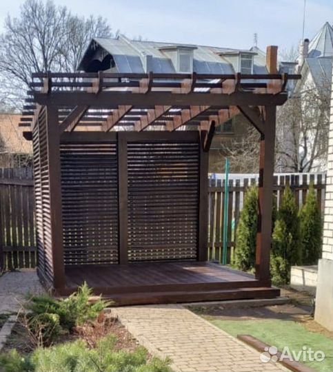 Беседка из дерева Пергола