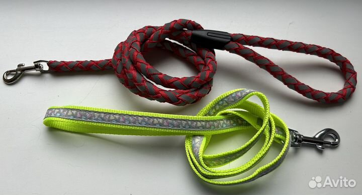 Поводок 1 метр светоотражающий