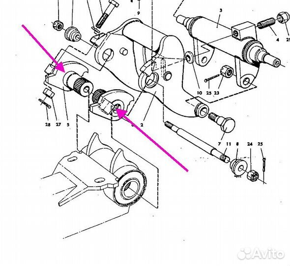 BV206 Рычаг натяжителя гусеницы