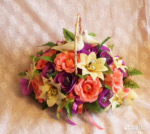 Сладкие букеты из конфет