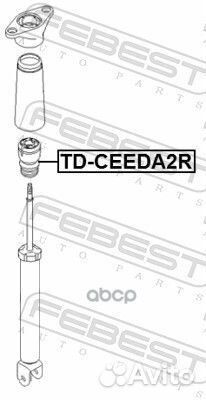 Отбойник заднего амортизатора kdceeda2R Febest