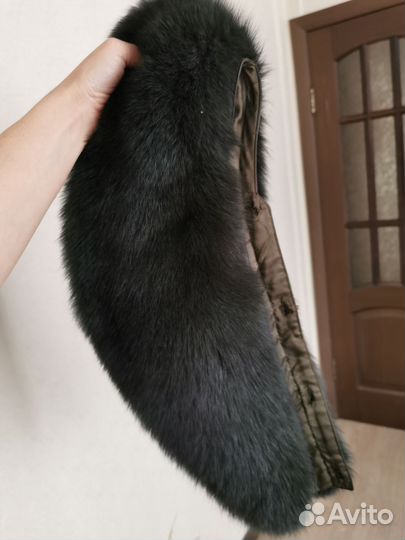 Меховой песцовый воротник