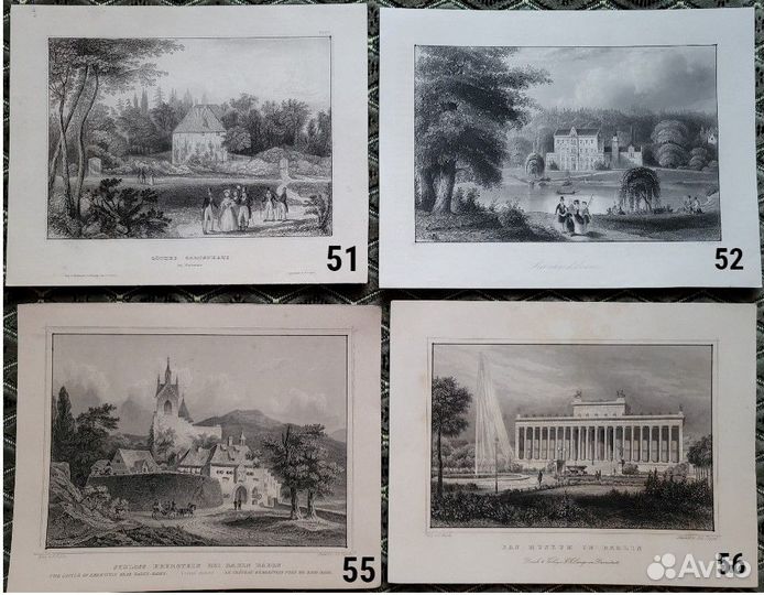 Антикварные гравюры