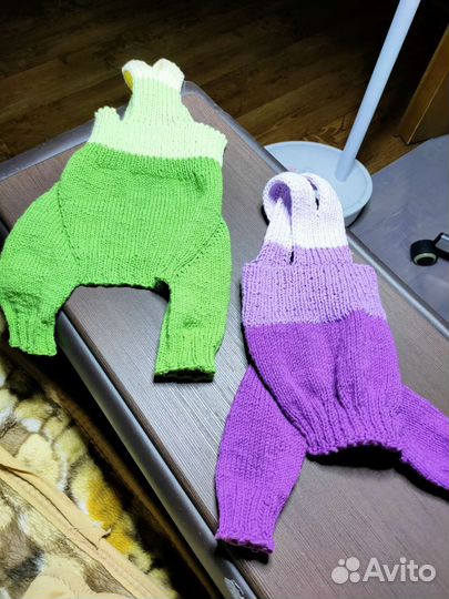 Вязаная одежда для собак на заказ. Ручная работа