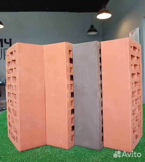 Кирпич облицовочный, красный, шоколад