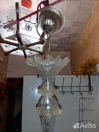 Люстра потолочная италия murano позолота