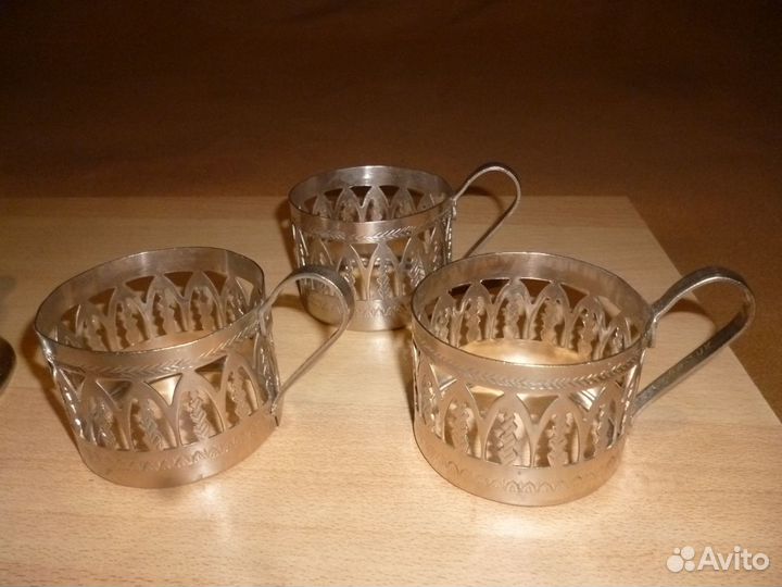 Подстаканники мельхиоровые СССР