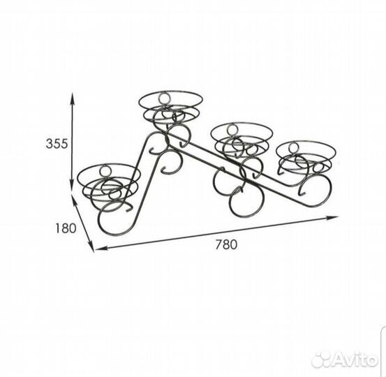 Подставка для цветов на подоконник