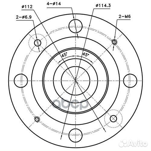 Ступица задняя зад лев Z89381R Zikmar