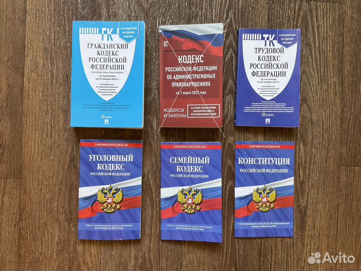 Кодексы и Конституция РФ (2023 год)