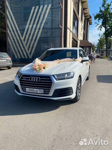Белоснежная Audi Q7 на Ваше торжество свадьбу