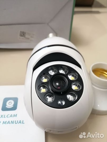 Камера видеонаблюдения wifi 3mpx лампочка