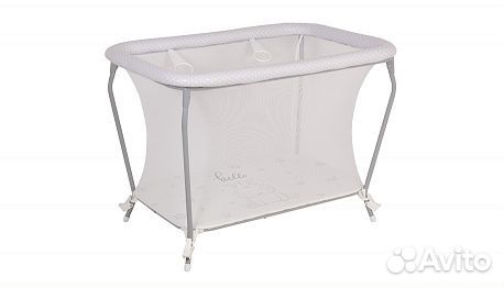 Манеж Polini kids Classic Бегемотик, серый