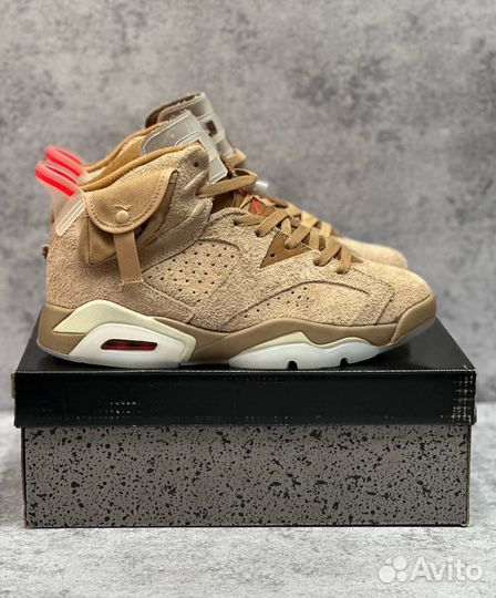 Кроссовки мужские Nike Airjordan 6LowTravis Scott