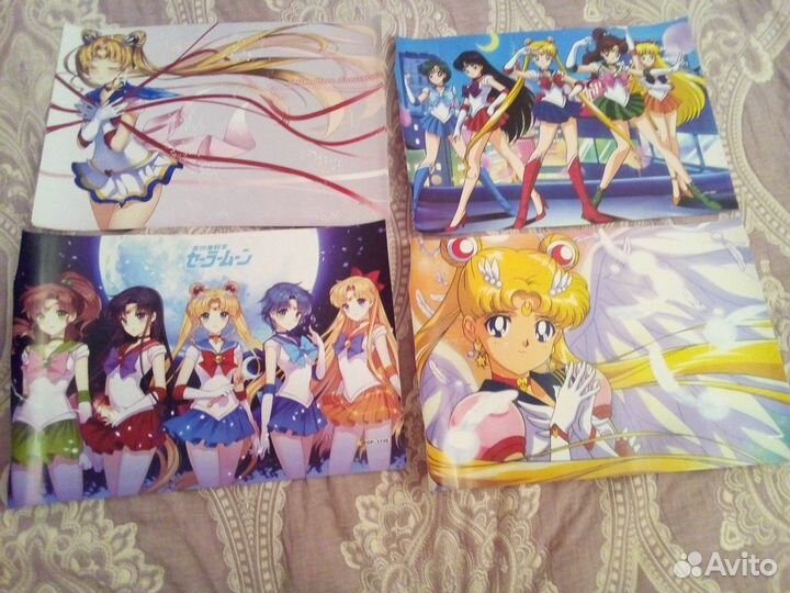 Sailor Moon аниме плакаты постеры - 4шт