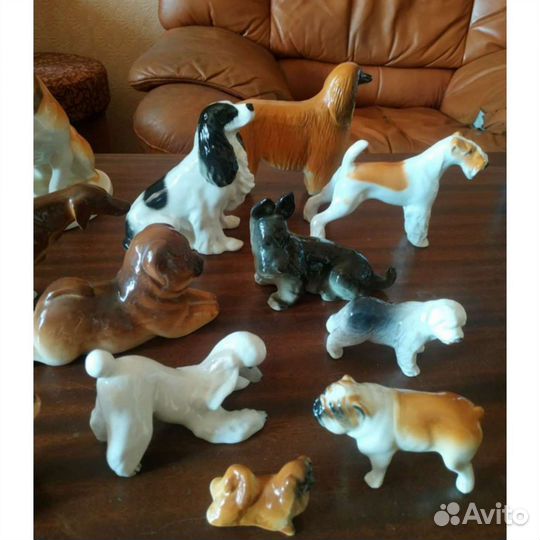 Фарфоровые статуэтки лфз Коллекция Собаки