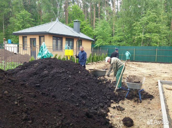 Перегной Навоз Чернозем с Доставкой от 3-х кубов