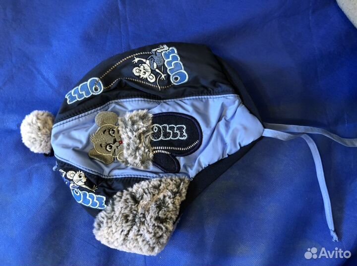 Шапка на мальчика зимняя тёплая