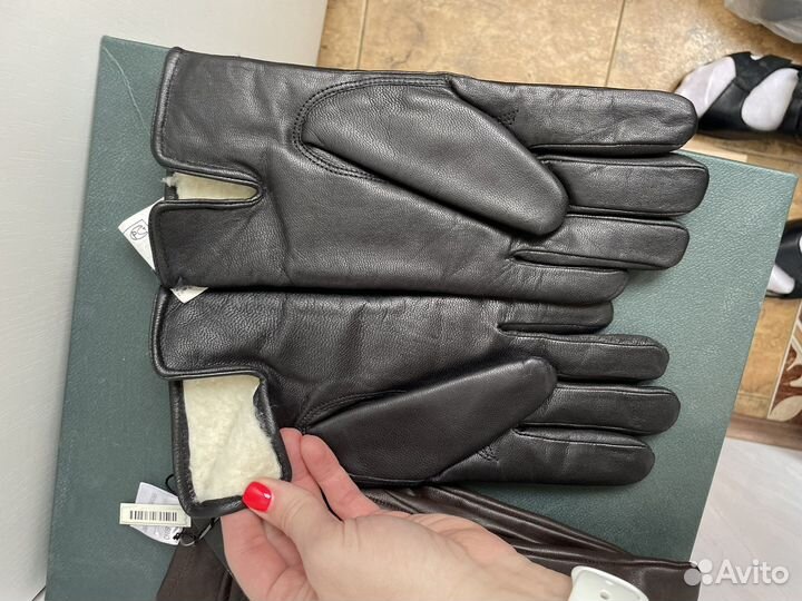 Перчатки мужские новые кожаные