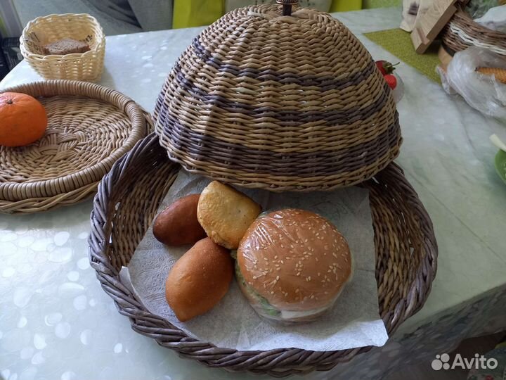 Хлебница из лозы