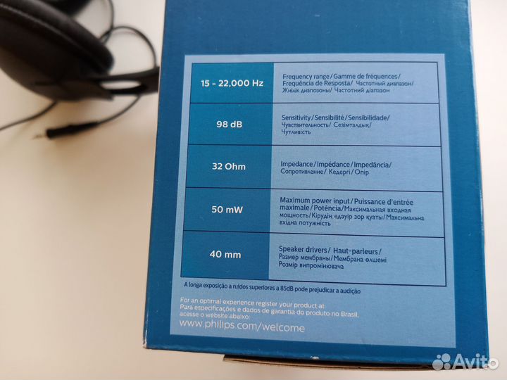 Наушники Philips проводные