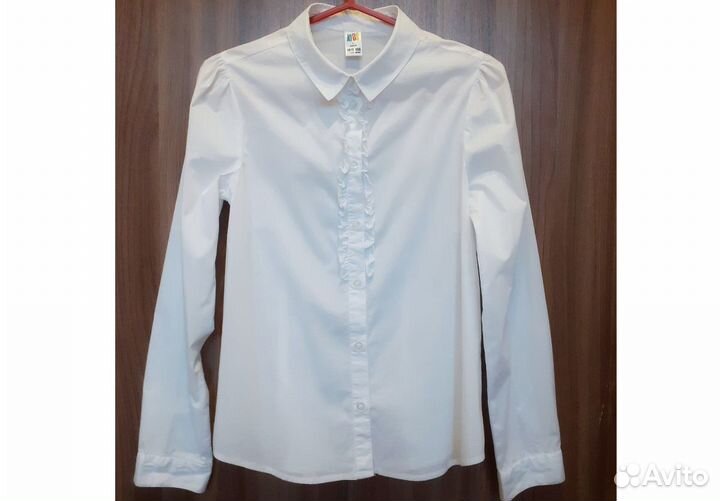 Блузки белые для девочки 10-11 лет