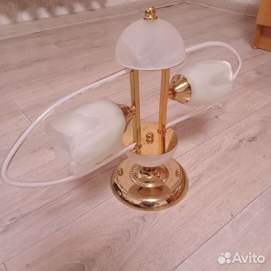 Люстра стеклянная