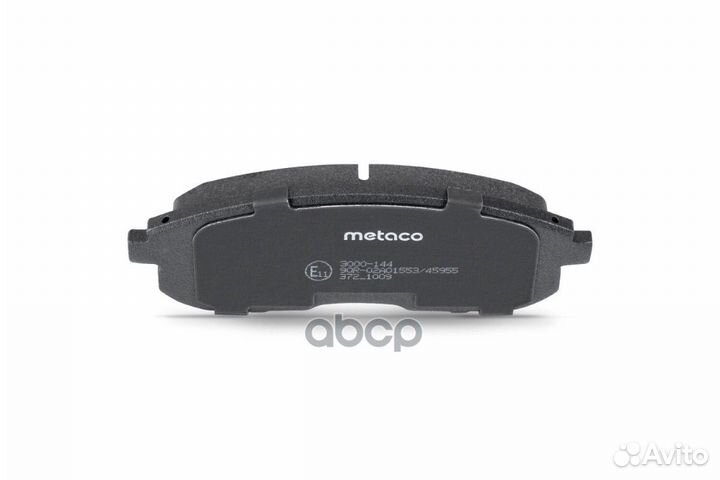 Колодки тормозные передние к-кт '3000-144 metaco