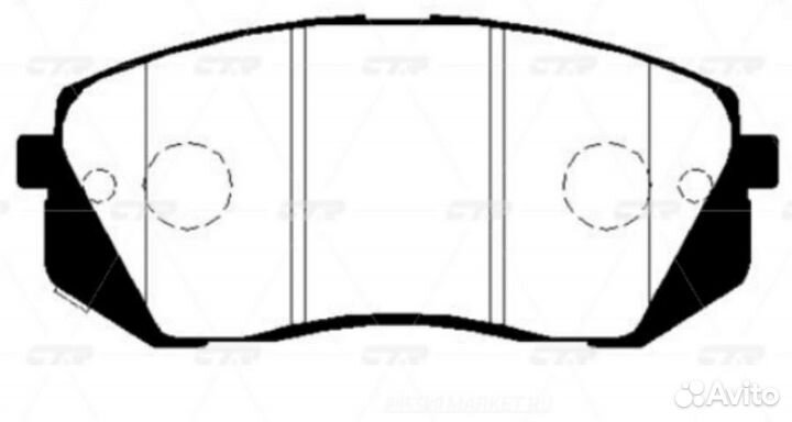 CTR GK0501 / ckkh-47 Колодки тормозные дисковые пе
