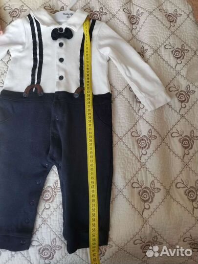 Костюм нарядный слитный на мальчика (комбинезон)