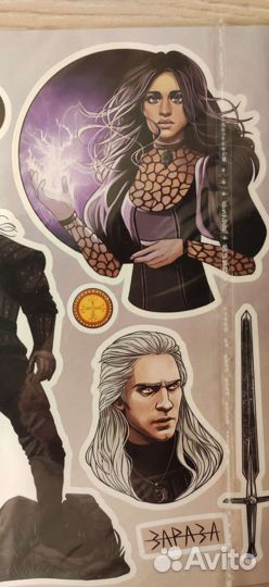 Наклейки стикеры Ведьмак