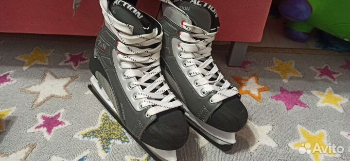 Коньки хоккейные action pw-209b