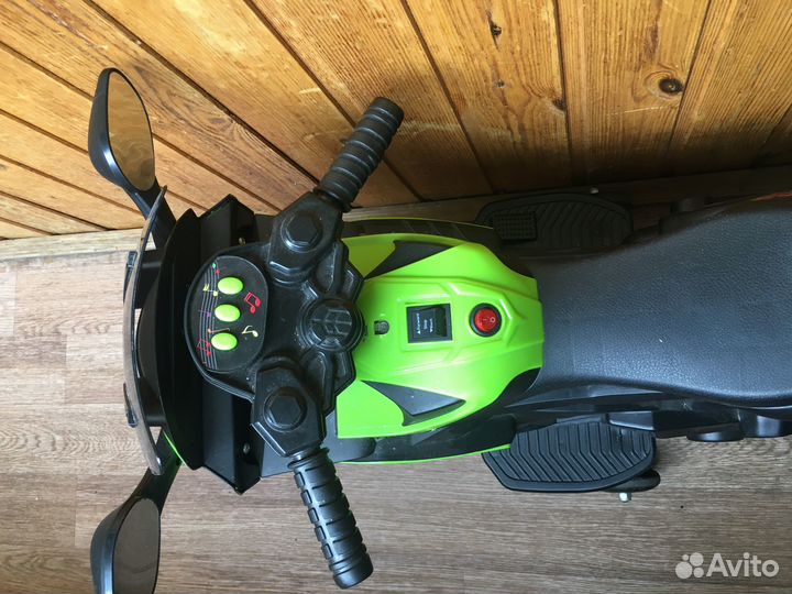 Детский электрический мотоцикл + велосипед