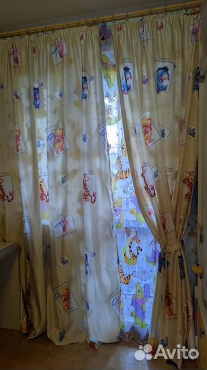 Комплект шторы и тюль в детскую бу