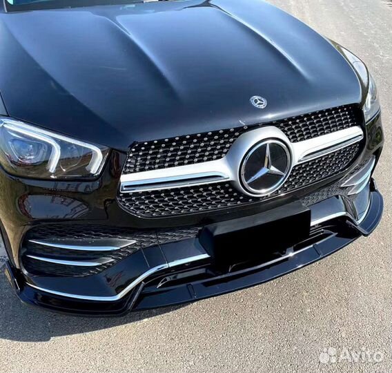 Сплитер Губа передний бампер мерседес w167 Gle