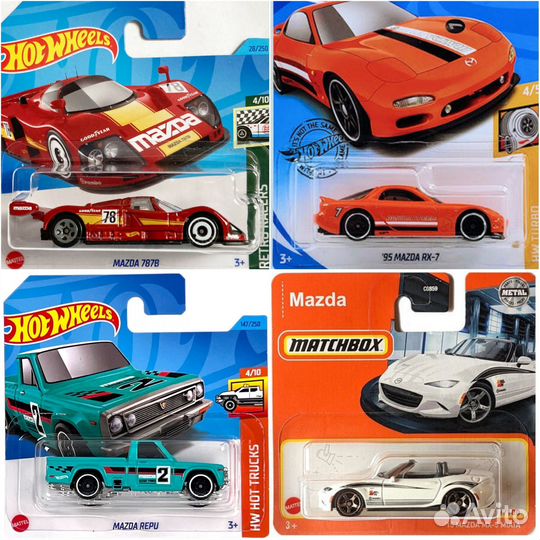 Hot Wheels Mazda RX-7 787B MX 5 хот вилс мазда