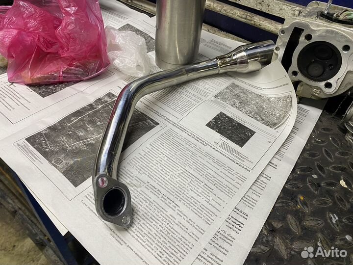 Выхлоп на скутер глушитель 157qmj