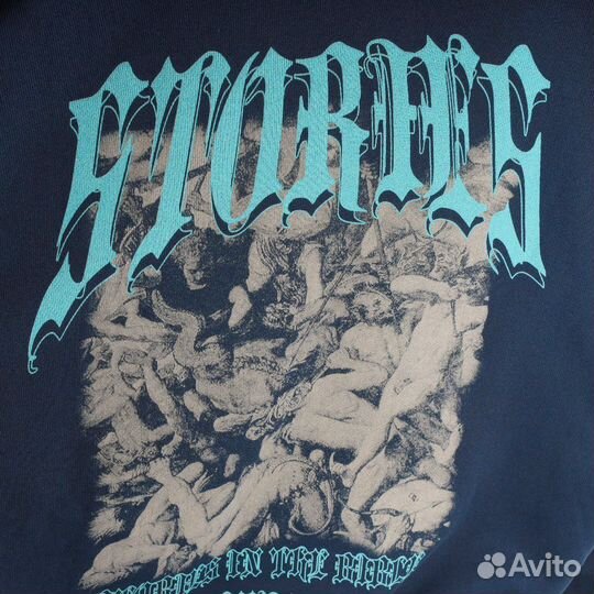 Зип худи Cav empt синяя