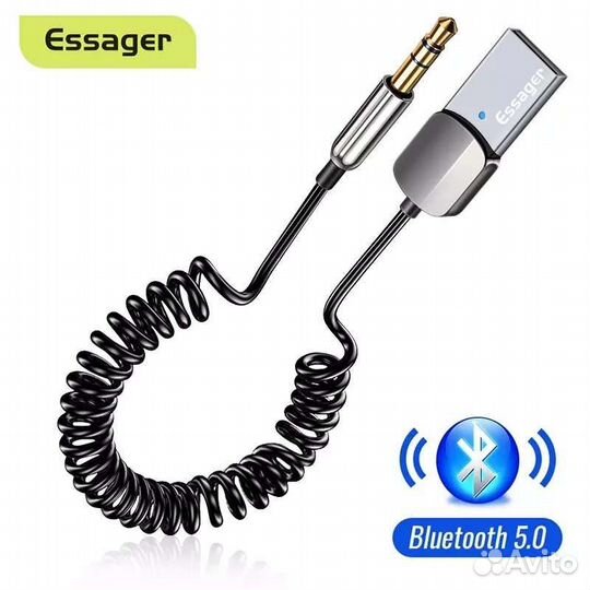 Bluetooth адаптер Essager (J3.5мм/микрофон/V5.0)