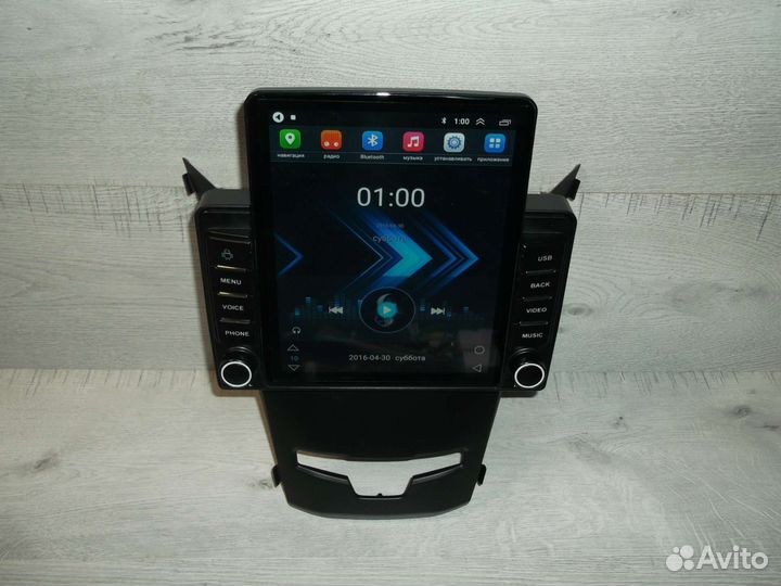 Магнитола SsangYong Actyon Tesla Android GPS