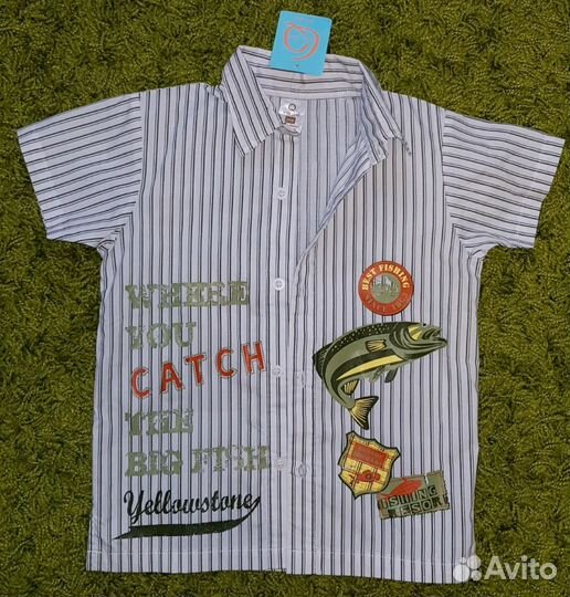 Стильная, новая рубашка на мальчика