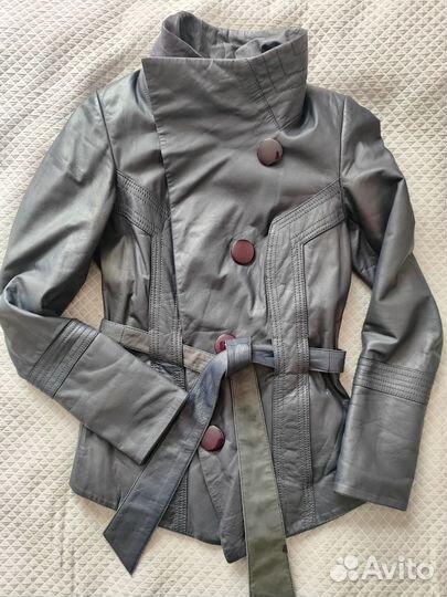 Кожаная куртка демисезонная