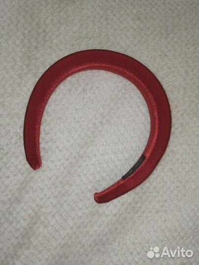 Ободок объёмный мягкий тканевый, на голову