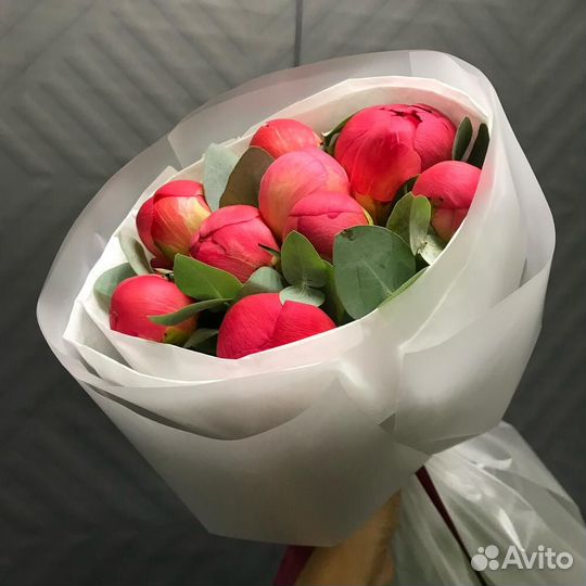 Букет пионов цветы с доставкой 24/7